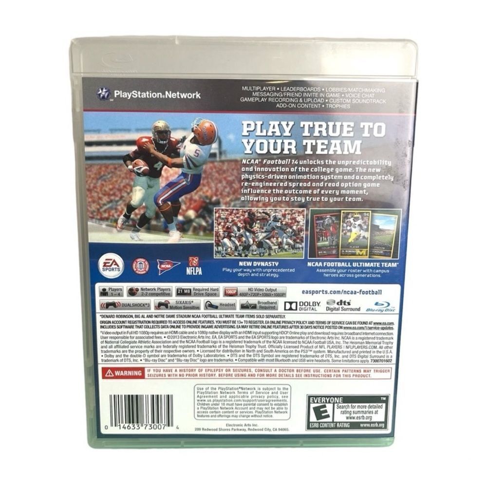 PS3 NCAA Football 14 Complete‎ In Box With Manual 💯🔥 - Picture 3 of 8